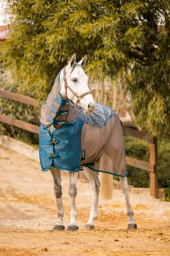 Horze Kenya Leichte Mesh Weidedecke Mit Abnehmbarem Halsteil -Pferdebedarf Verkauf 24204 581 07