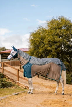 Horze Kenya Leichte Mesh Weidedecke Mit Abnehmbarem Halsteil -Pferdebedarf Verkauf 24204 581 09