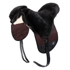 Christ Bareback Riding Premium Plus Lammfellsattel, Shetland -Pferdebedarf Verkauf 304750 BR BR NAT 1