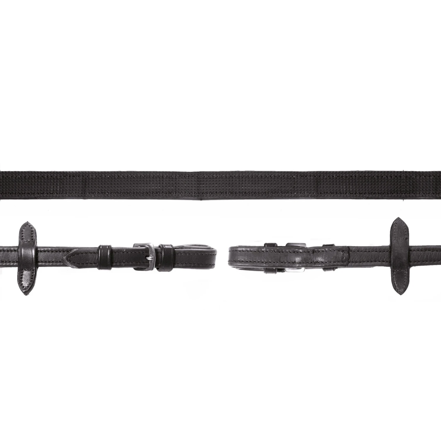 Schockmöhle Durasoft Leder Grip Zügel, Nylon, Gummiert 1 Schockmöhle Durasoft Leder Grip Zügel, Nylon, Gummiert