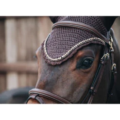 Kentucky Horsewear Stone & Pearl Fliegenmütze Lang -Pferdebedarf Verkauf 329562 BR 2