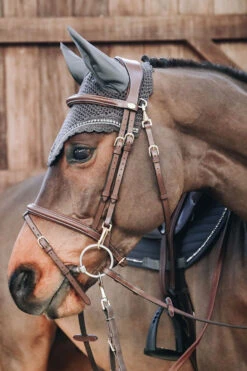 Kentucky Horsewear Stone & Pearl Soundless Fliegenhaube Lang -Pferdebedarf Verkauf 329944 G 2