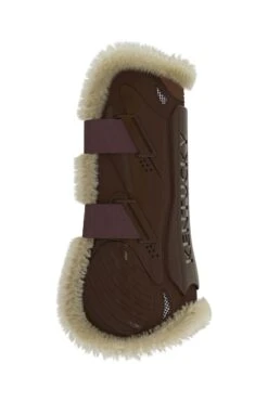 Kentucky Horsewear Bamboo Elastik Gamaschen Mit Veganem Lammfell -Pferdebedarf Verkauf 342510 BR 5